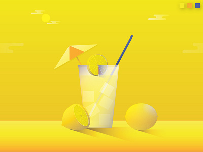 Colorstrations: Lemon blends color colorstrations illustration lemon lemonade orange texture