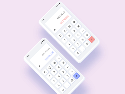 Daily UI #004 - Phone calc with old calculator vibes calculator daily 100 challenge daily ui 004 dailyui design isometric sketch sketchapp ui uichallenge uidesign uxdesign