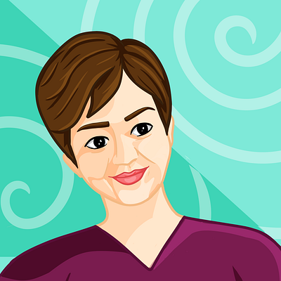 Woman Portrait commissioned digitalart illustration portrait art