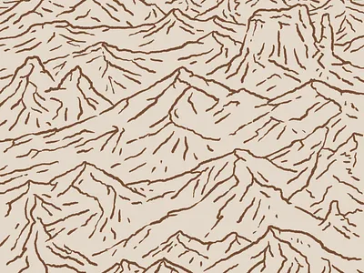 Hills Mountains and Plateaus 1 of 2 design drawing great plains hand drawn hills illustration joe horacek little mountain print shoppe mountains procreate sketch