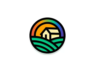 Farm logo abstract badge bangalore branding and identity branding design farm farm badge farm house farm logo farmhouse logo logo design logomark vally