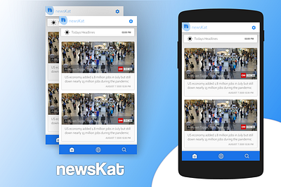 News App Design [newsKat] android android app android app design app app design design material design material ui materialdesign mobile ui mockup news app newsfeed ui ui design uidesign uiux