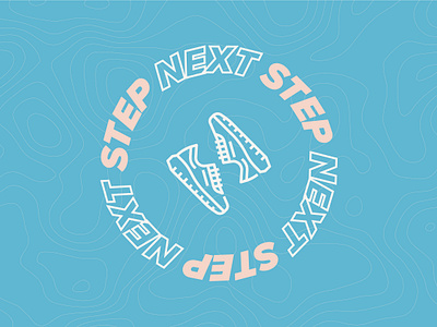 Next Step Logo badge design bold bold lines branding branding identity church church branding church campaign church design church logo circle logo lines logo logo design logos minimal minimalist logo simple simple logo thick lines