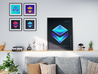 Abstract poster design 2020 trend abstract poster brand design colorful dribbble flat illustration logo minimalist ui ux vector