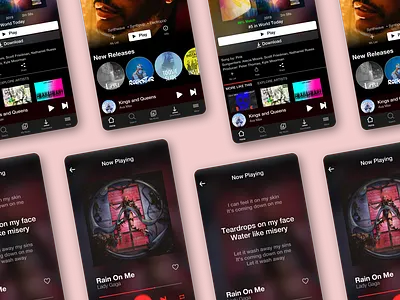 Netflix Music app app design art branding design flat logo netflix netflix and chill ui