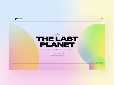 Hero exploration circles color colors cool design desktop exploration geometric hero landing minimal minimalist ovals planet trend ui ui design user interface web web design