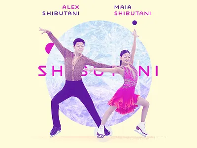 Alex and Maia Shibutani / Olympic Bronze Medalists aapi asian athlete design espn ice illustration photoshop shibutani skating sports typography