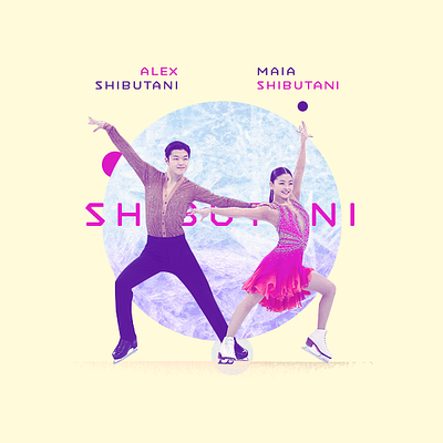 Alex and Maia Shibutani / Olympic Bronze Medalists aapi asian athlete design espn ice illustration photoshop shibutani skating sports typography