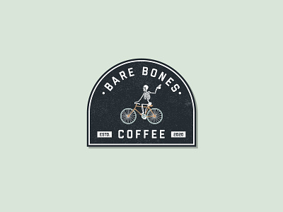 Bare Bones Coffee badge badgedesign coffee coffee cup coffeeshop logo logodesign