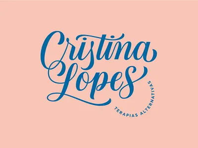 Cristina Lopes Logo branding design graphic design lettering lettering artist logo typography vector