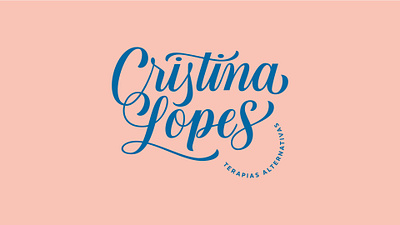 Cristina Lopes Logo branding design graphic design lettering lettering artist logo typography vector