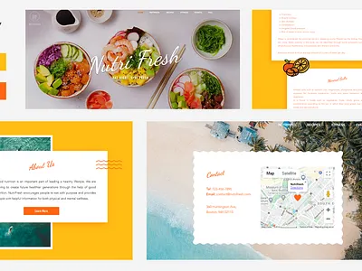 NutriFresh adobe illustrator adobe xd graphic design product design ui design ux design webdesign wix