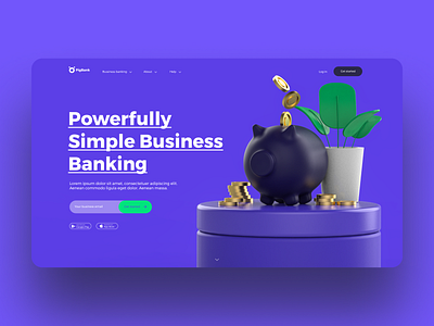 PigBank 3d app concept app design appbank branding cinema4d design illustration inspiration interaction interface logo technology ui ui design user interface ux uxdesign vector