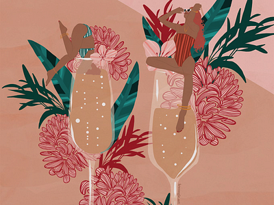 Champagne art artist card card design fashion fashion design graphic design illustration illustrator logo pattern poster poster design