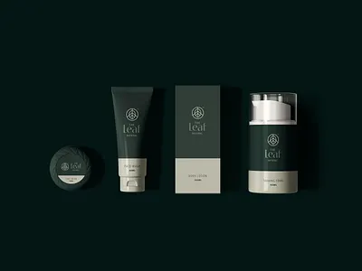 The Leaf Natural brand branding cosmetics design icon leaf logo mark natural