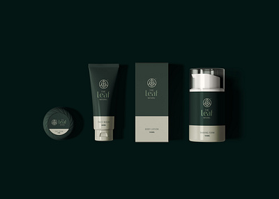 The Leaf Natural brand branding cosmetics design icon leaf logo mark natural