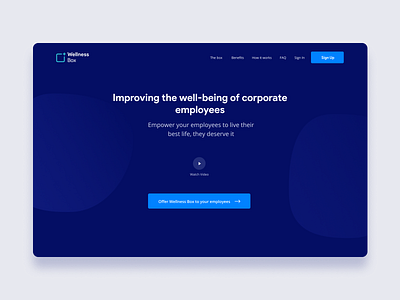 Wellness Box app branding color company design modern ui ux uxui website