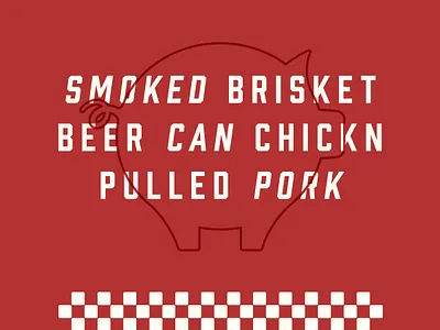Carolina Mike's, III bbq branding condensed font flat food logo logo design overlay pig red smoked typogaphy