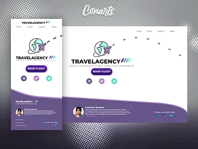 Travel Agency UX/UI Website Mock Up design illustration logo ui ui desgin uidesign ux ux desgin uxdesign uxui
