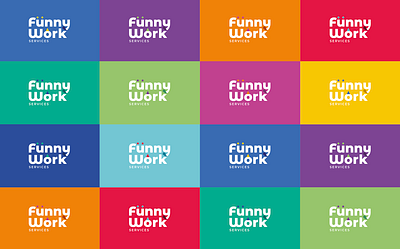 Funny Work Logo colorful logo logo design logotype