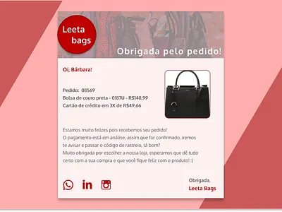 Daily UI #17 dailyui dailyuichallenge design email receipt user interface