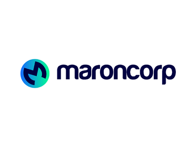 Maroncorp Logo design logo tech buzzer m