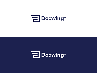 Docwing brand brand identity brand identity design branding creative logo design flat icon illustrator logo logo design minimal vector