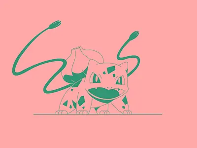 Bulbasaur bulbasaur character design dribbbleweeklywarmup illustration pokemon ua ukraine vector weekly challenge weekly warm up