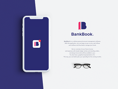 BankBook app brand brand identity brand identity design branding creative logo design flat icon illustrator logo logo design minimal mockup phone vector