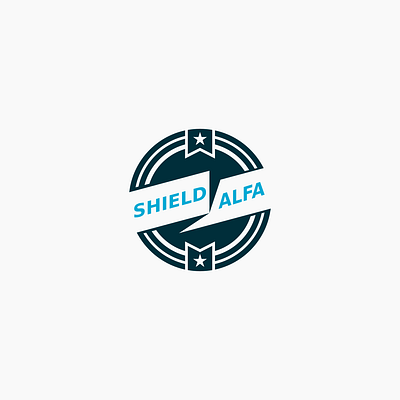 shield alfa Logo inkscape logo vector