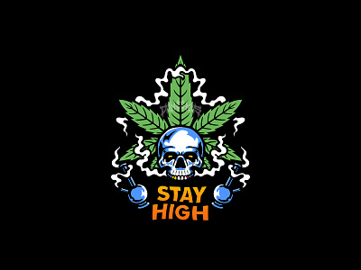 STAY HIGH apparel artwork artworkforsale branding clothing design commission design design graphic illustration merch design merchandise tshirt design