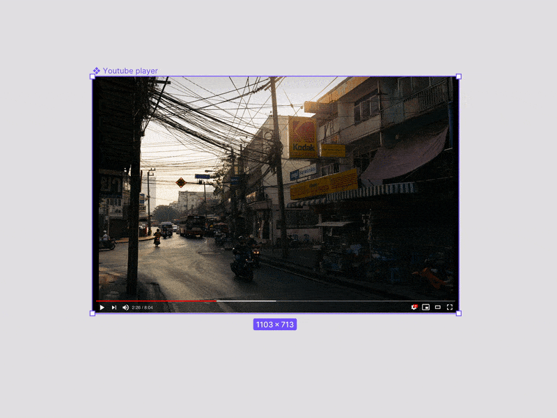 Figma Responsive Youtube Player auto layout figma responsive youtube