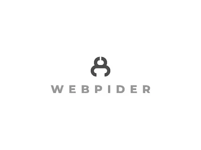 Webpider business flat icon illustrator logo minimal