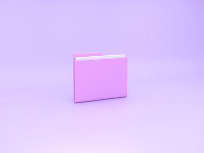 3D Folder Icon 3d branding c4d design document documents folder graphic design icon illustration ui visual visual design