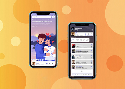 Music Player illustration logo ui ux
