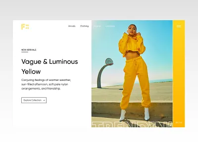 F WEAR - Minimalist Fashion Store branding design fashion fashion brand fashionstore minimal typography ui ux uxdesign web web design
