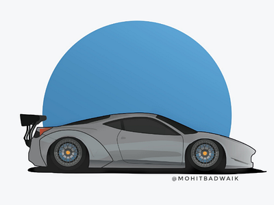 Ferrari adobeillustrator car design ferrari illustrator lamborghini new supercar vectorartwork