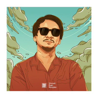 Vincent | Tonight Show Net art digitalart potrait vector vector art vector portrait vectorart vectorartist vectorartwork vectors