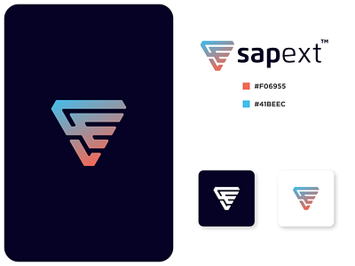 SAPECT america asia awesome logo belgium best logo branding design europe german identity italy logo logotype monogram monogram design monogram logo spain tech tech logo texas