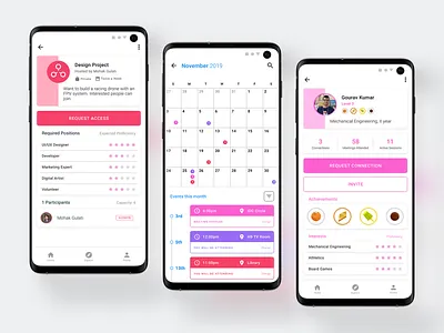 Edify | Educational Collaboration App android app calendar chat collaboration education learning profile project s10