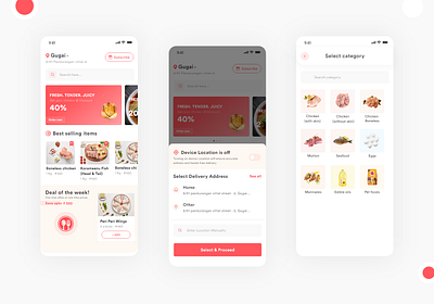 Delivery application appdesign branding dailyui delivery app delivery app design delivery service design home screen homepage design illustration interaction ios ios app design iosdesign landing page design typography ui uidesignpatterns ux webdesign