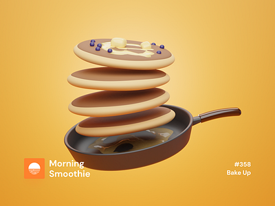 Bake Up 3d 3d art blender blender3d breakfast breakfast club diorama food food illustration foodie illustration isometric isometric design isometric illustration low poly pancake pancakes