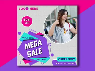 Promote Your Business | Free Social Media PSD Template Set ads design banner design design post design facebook post design instagram poster design social media social media design socialmedia