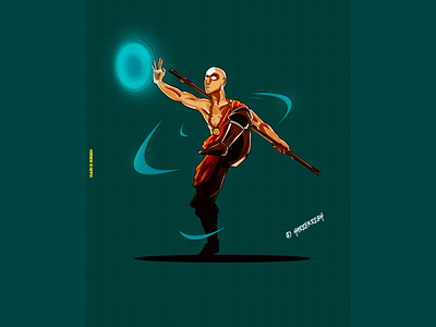 Avatar adult art artist artwork avatar colorful cyan dance design fire god gradient graphic design illustration illustration art india man minimal texture wind