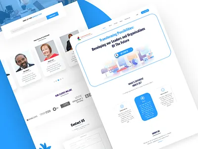 Leadership and Management Web Design app branding clean dashboard ui design illustration leaderboard leadership leading management ui uiux ux webdesign website