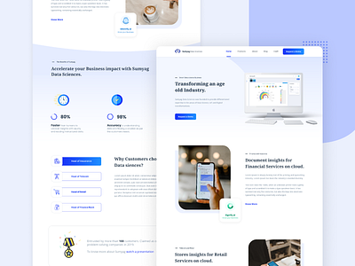 Website Design (Sumyag Datasciences) design figmadesign flat icon logo typography ui ux web webdesign