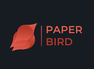 Logo Saturday bird logo logo design orange paper paper bird