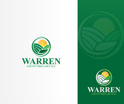 Warren County Pro Lawn LLC creative design design icon lawn logodesign