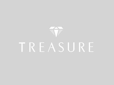 treasure diamond jewellery jewelry logo minimal treasure
