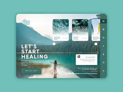After2020 Website Concept branding color colorful dailyui design figma turquoise ui uidesign ux web